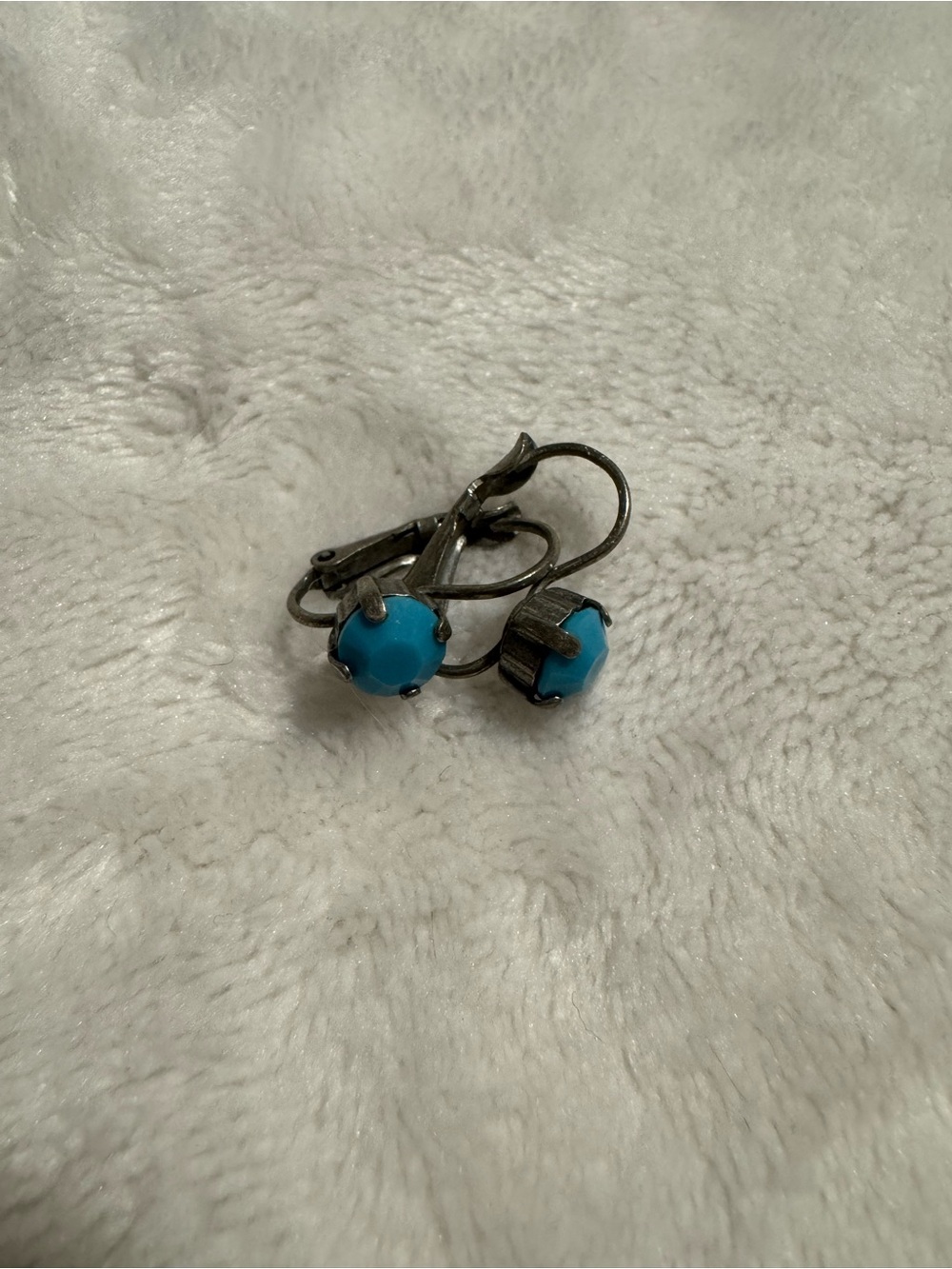 Sabika Turquoise Blue Bead Drop Earrings
